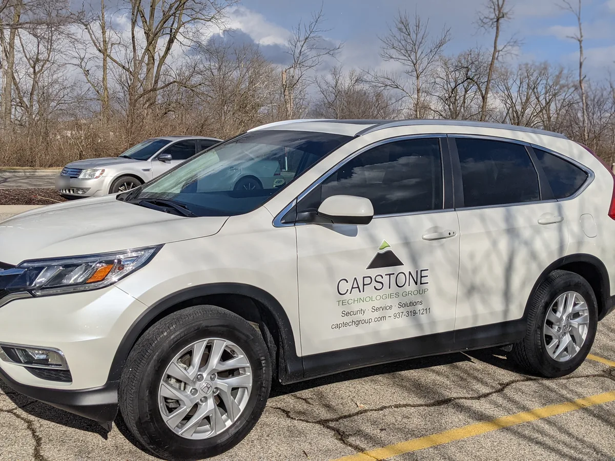 Capstone Technologies Group service vehicle, dispatched from Springfield, Ohio