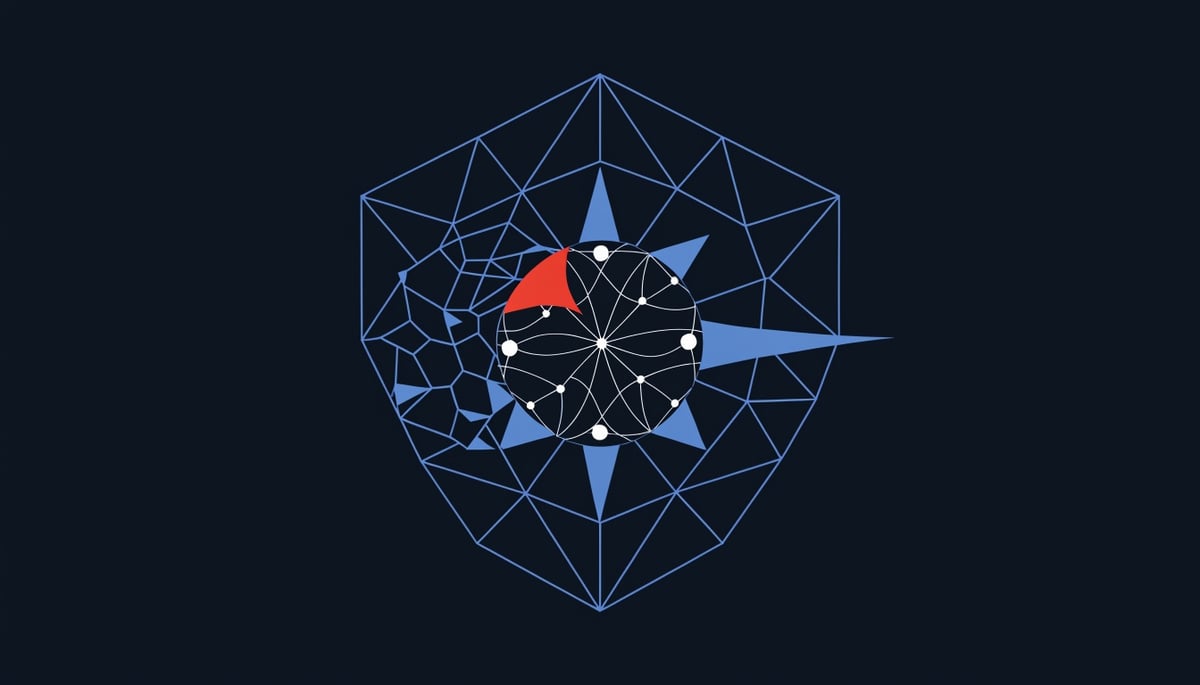 Conceptual image of ransomware gangs exploiting VPN vulnerabilities and AI attacks in healthcare, retail, and government sectors, highlighting cybersecurity risks and data protection.
