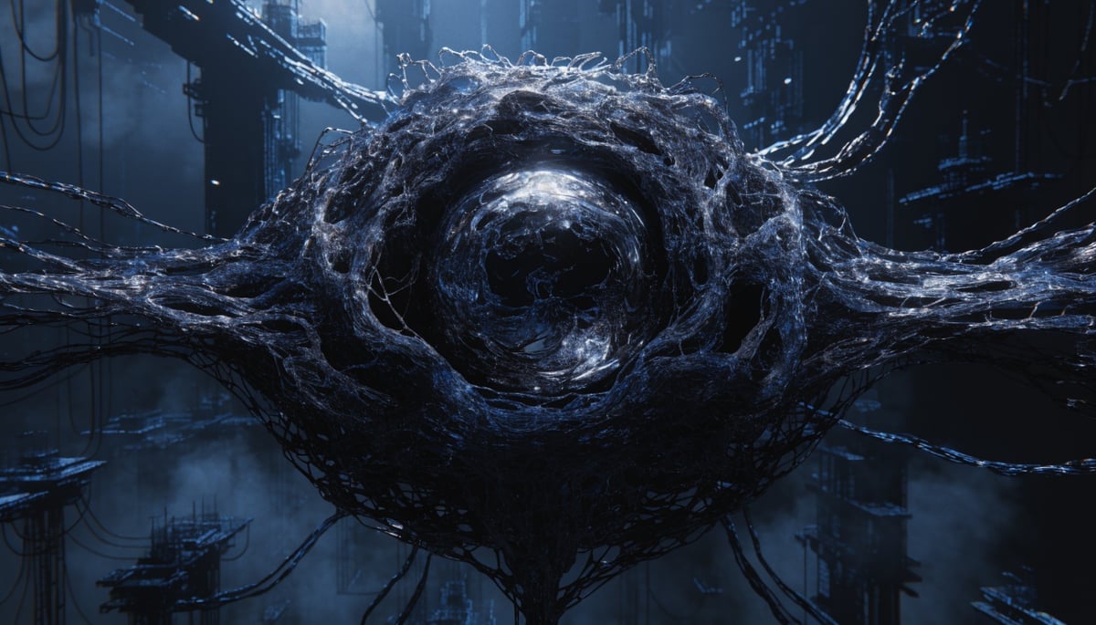 Conceptual cybersecurity image illustrating threat vectors exposing NGINX servers to unauthorized access and data protection risks.