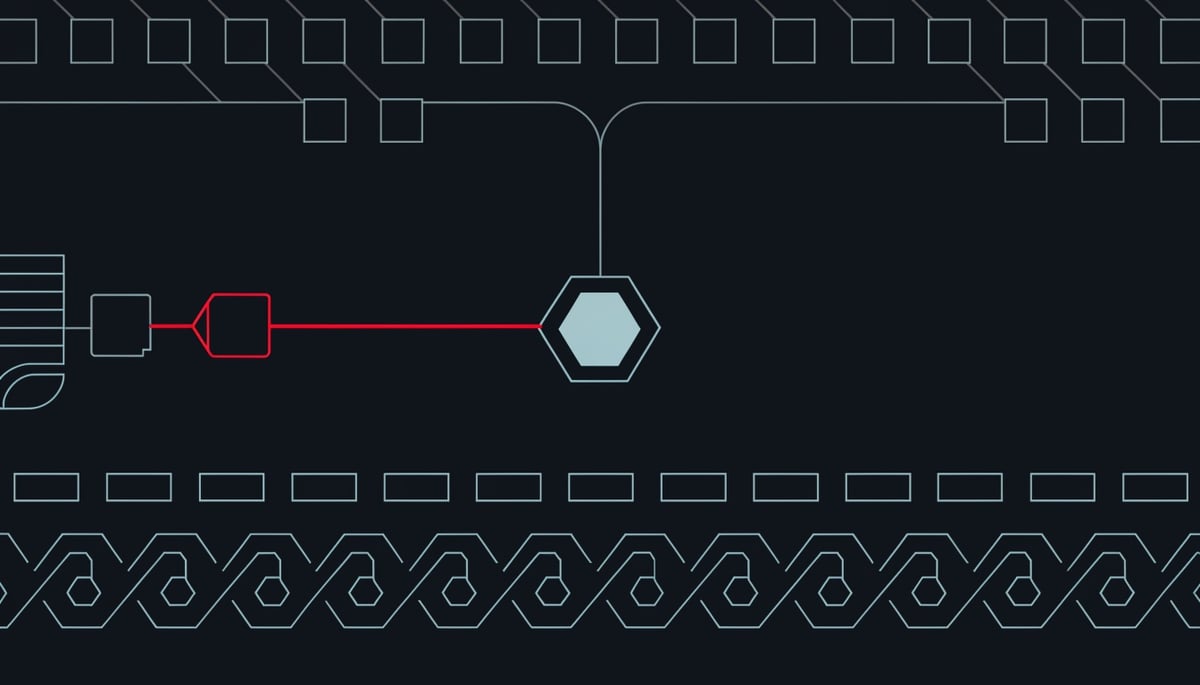 Flat schematic of Microsoft Defender July 2026 updates: prompt injection email reaching a trusted AI agent process