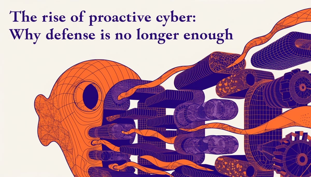Conceptual image illustrating proactive cybersecurity, focusing on threat hunting and data protection against emerging threat vectors.