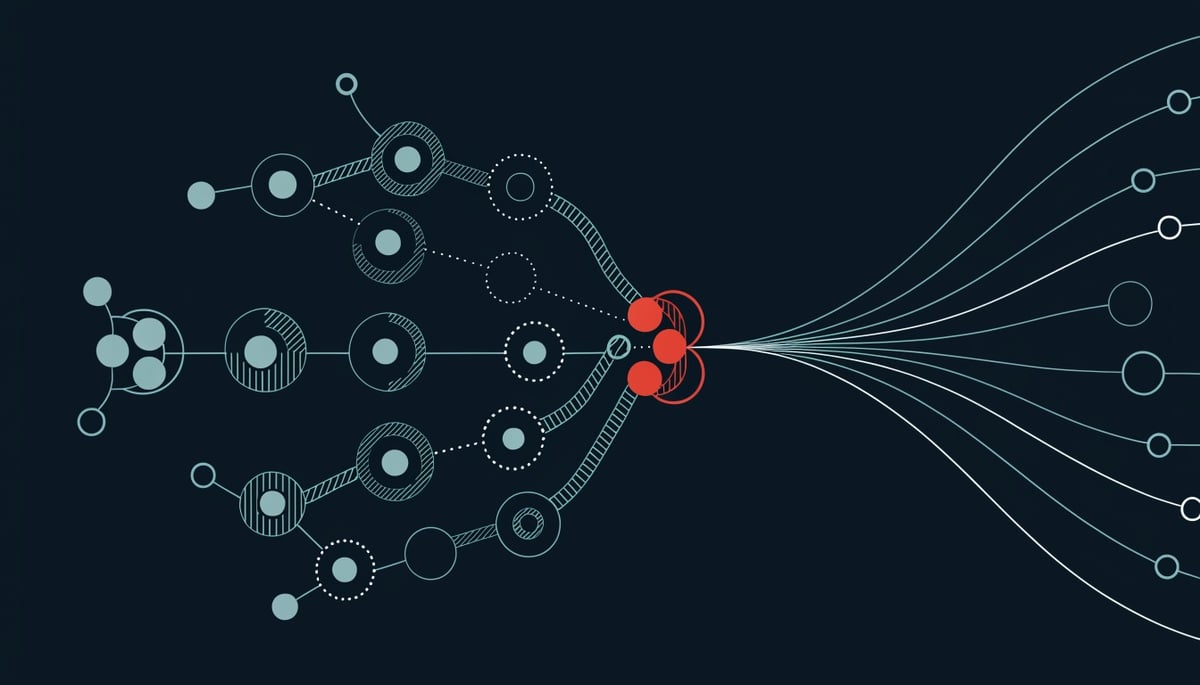 Cybersecurity image illustrating threat vectors and data protection in professional service firms facing weekly missed threats.
