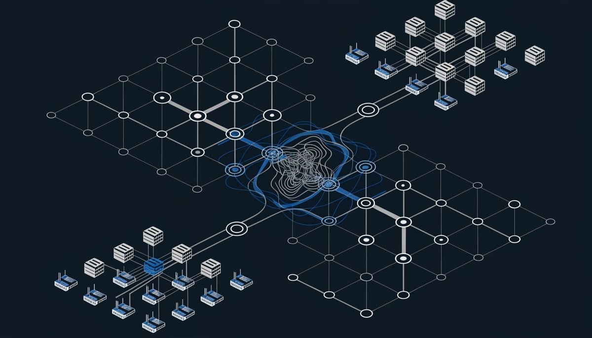 Conceptual image illustrating Fastjson 1.x RCE vulnerability exploitation in active cyber attacks without available patch, emphasizing data protection and digital security.