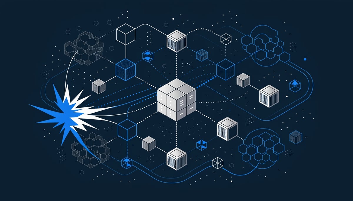 Conceptual image illustrating HIPAA certification, emphasizing cybersecurity, data protection, and threat vectors in healthcare.