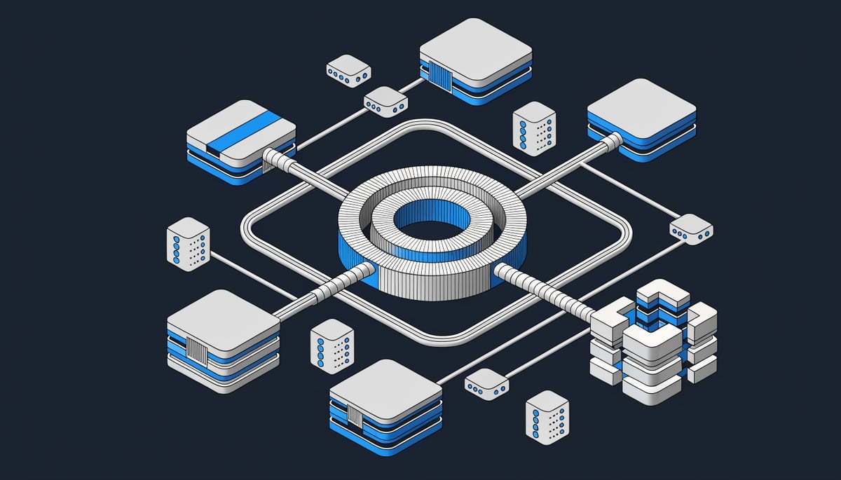 Conceptual image illustrating cybersecurity threats from Kali365 phishing kit targeting Microsoft 365 OAuth tokens.