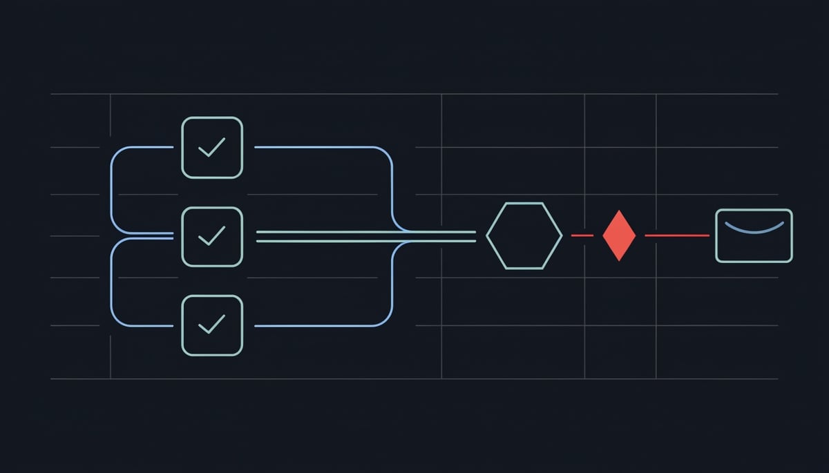 Flat network diagram showing email gateway and DNS filters passing traffic while a stolen session token node is compromised
