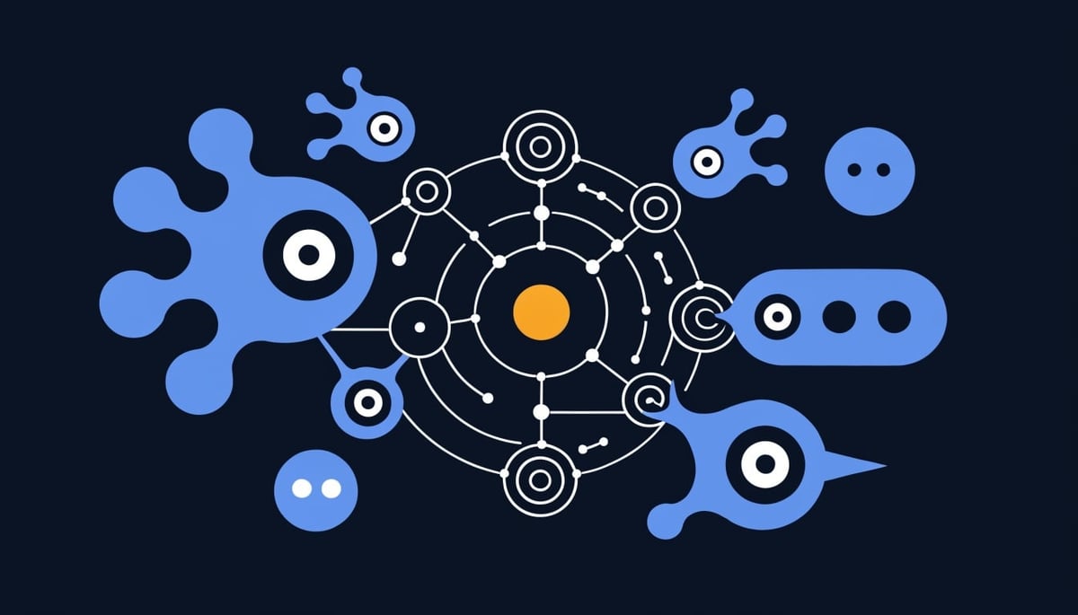 Conceptual image illustrating SaaS single points of failure in financial services, enabling ransomware attacks. Focus on cybersecurity and data protection.