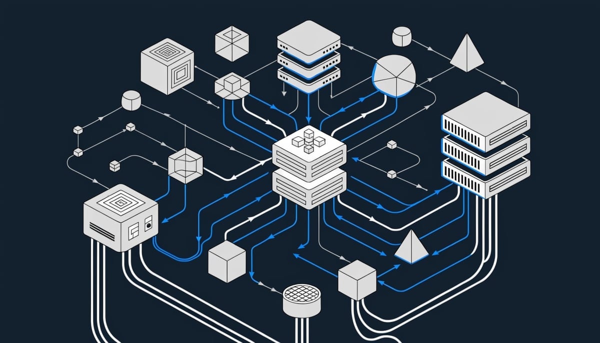 Conceptual image illustrating cybersecurity threats targeting Microsoft accounts through phishing in a digital security ecosystem.