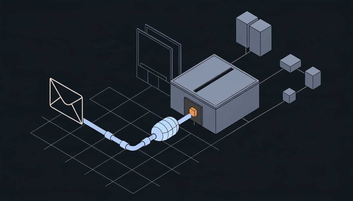 Isometric diagram of AutoIT payload injector dropping MedusaHVNC hidden desktop on a business workstation