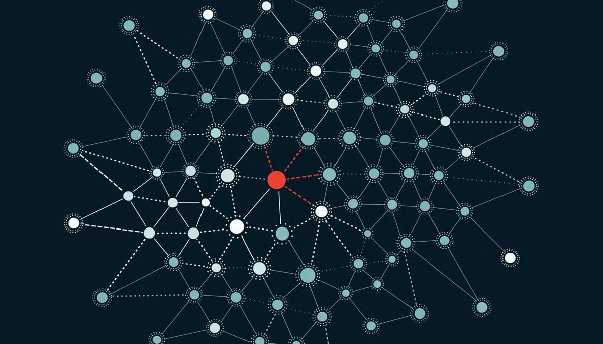 Conceptual image illustrating cybersecurity threats targeting healthcare and government networks for data protection.