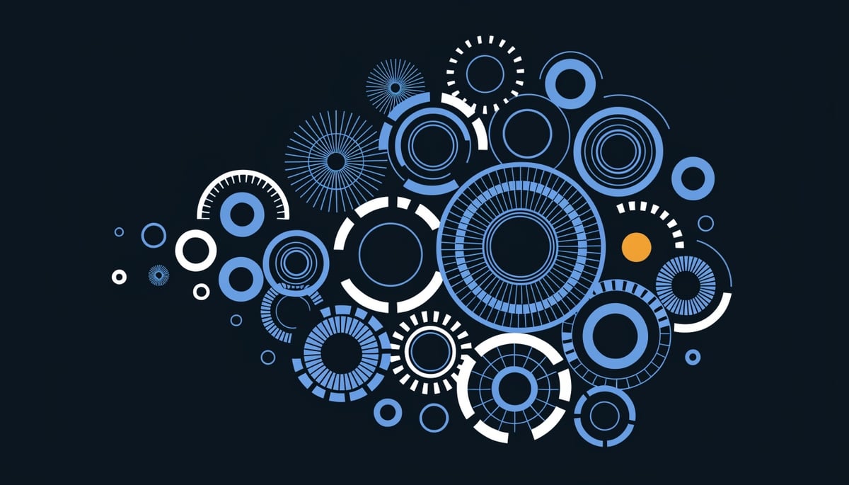 Conceptual image illustrating cybersecurity threats like account takeover and credential theft targeting credit unions.