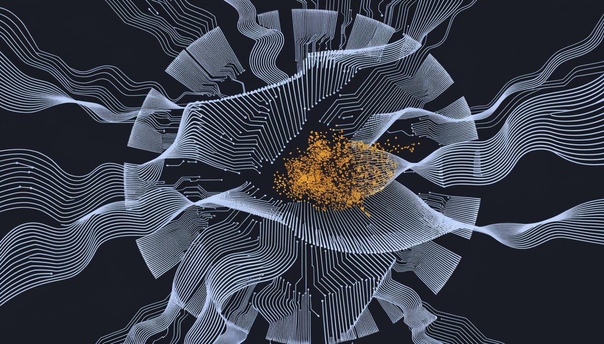 Conceptual image illustrating AI's impact on cybersecurity threat vectors in travel tech and booking systems for data protection.