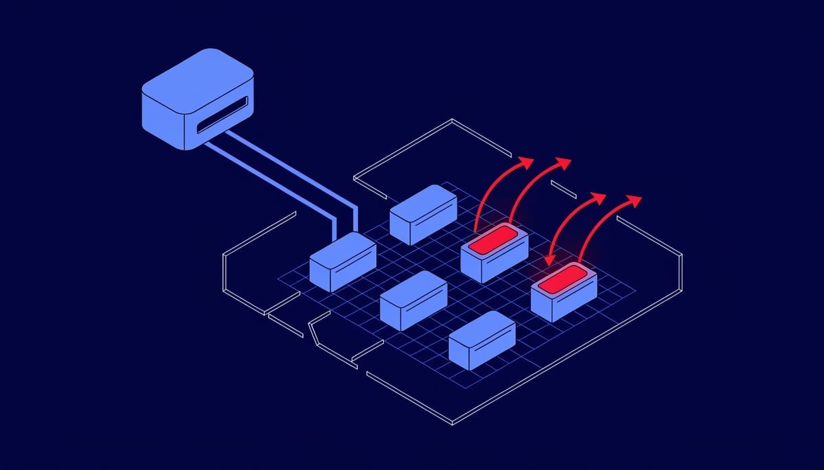Isometric diagram of MoYu supply-chain attack turning Android car head units into proxy botnet nodes
