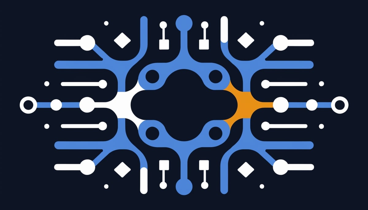 Conceptual image illustrating cybersecurity threats, focusing on hackers exploiting auth flows and data protection vulnerabilities.