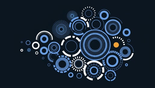 Conceptual image illustrating cybersecurity threats like account takeover and credential theft targeting credit unions.