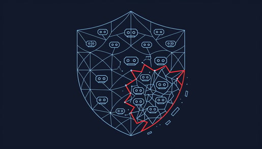 Conceptual image illustrating cybersecurity risks in fake Facebook verification phishing attacks.