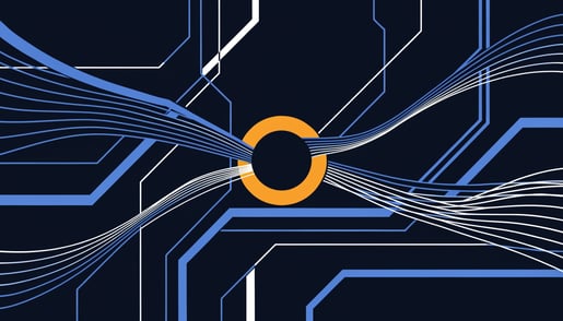 Conceptual image illustrating stack string obfuscation in cybersecurity, highlighting threat vectors and data protection challenges.