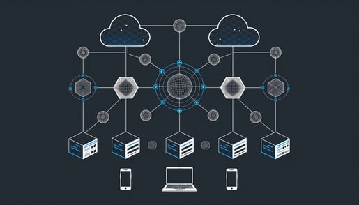 Conceptual image showcasing cybersecurity threats in Microsoft Teams, highlighting data protection and malicious communication vectors.