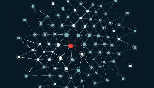 Conceptual image illustrating cybersecurity threats targeting healthcare and government networks for data protection.