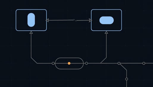Schematic showing hashed-email matching failing between two databases and alias relay authentication break points