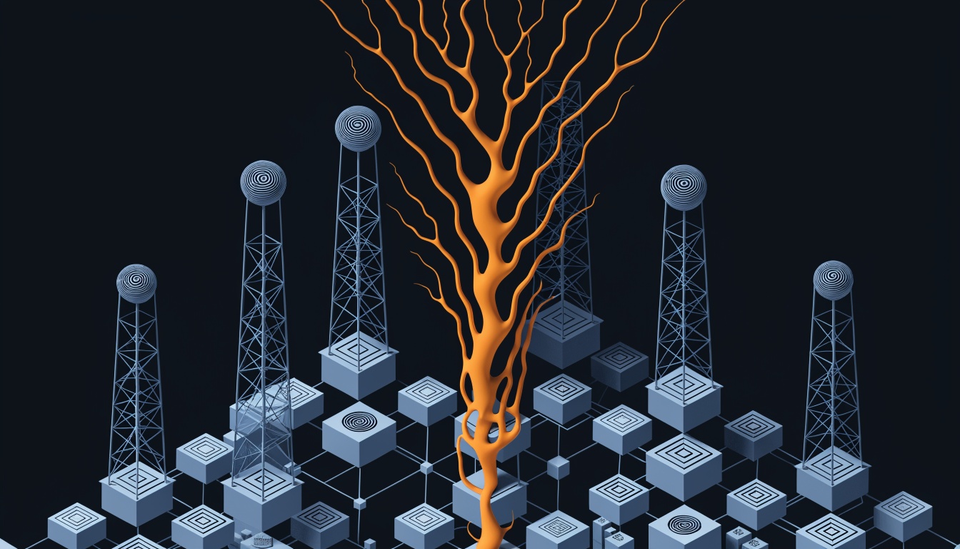 Conceptual image illustrating cybersecurity threats from Microsoft Exchange flaws impacting email spoofing and data protection.