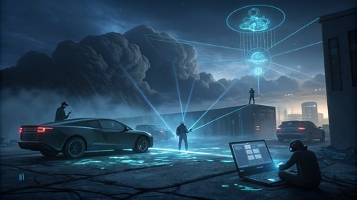 Conceptual image illustrating cybersecurity measures for data protection post-Handala cyberattack in healthcare.