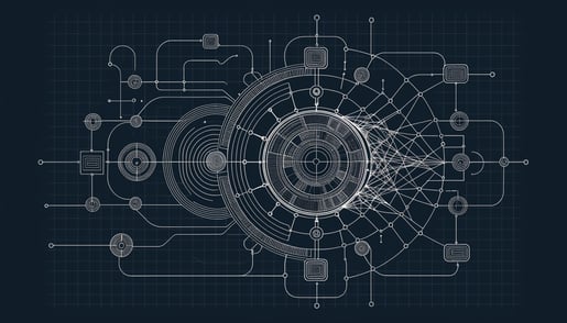 Conceptual image illustrating VEIL#DROP malware chain using Blogger to distribute PureLogs Stealer, highlighting cybersecurity threats and data protection.