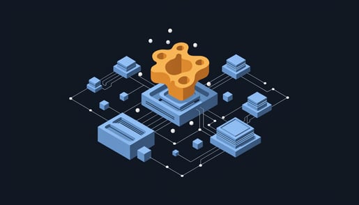 Conceptual image illustrating Lazarus-linked npm packages posing as Rollup polyfills to compromise developer credentials in cybersecurity threat scenario.