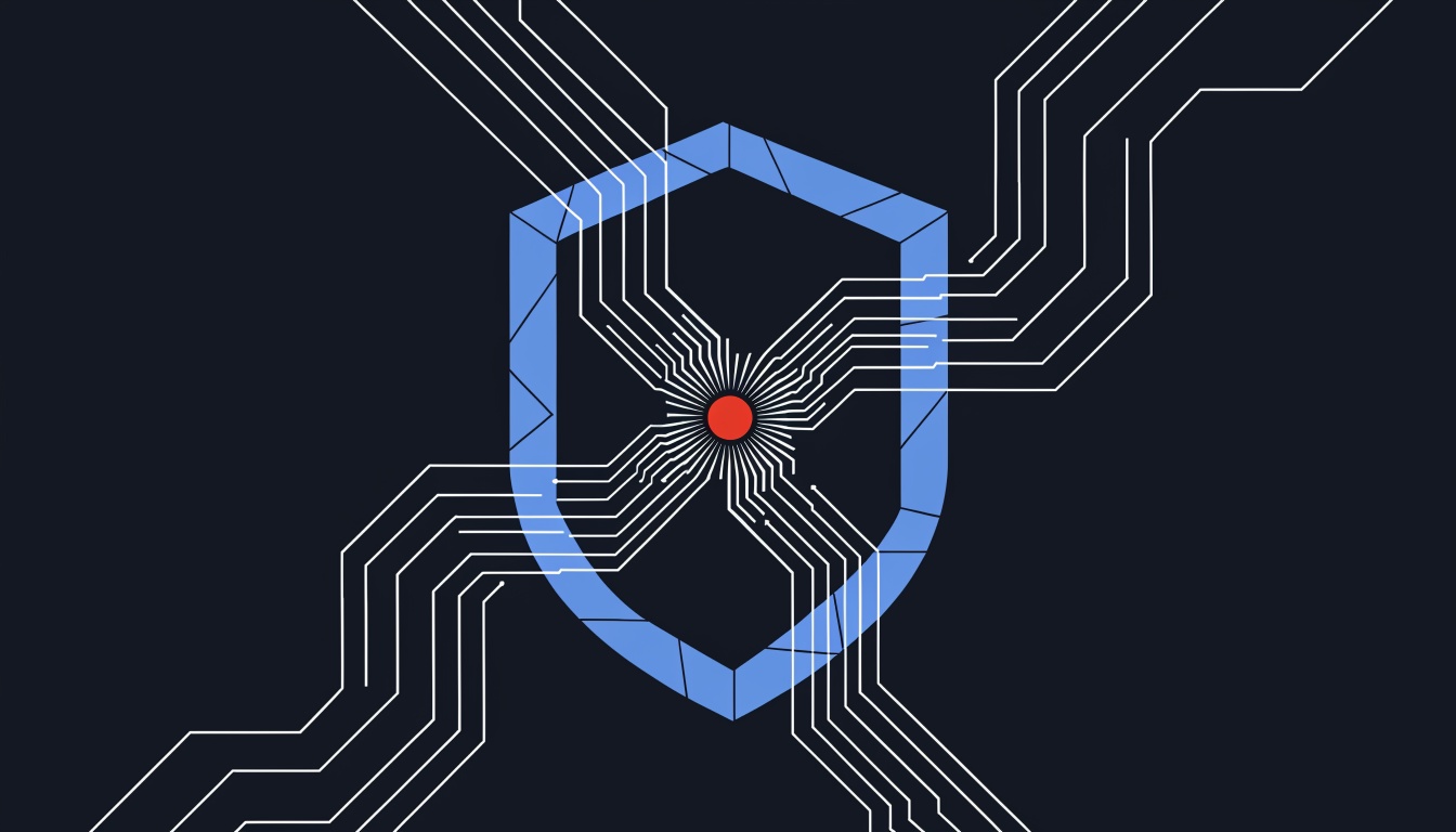 Conceptual image of cybersecurity threats, highlighting North Korean hackers using coding tasks to breach digital security.