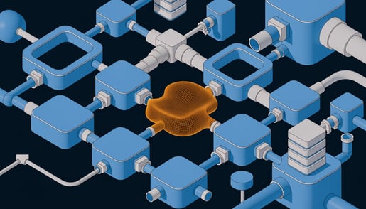 Conceptual image illustrating cybersecurity solutions for Remote Desktop warnings and data protection against threat vectors.